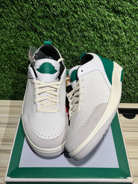Jordan 2 Retro Low SE Nina Chanel Abney White Malachite (Women's) Sz 9.5M