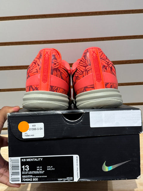 Nike Kobe Mentality Hot Lava Sz 13