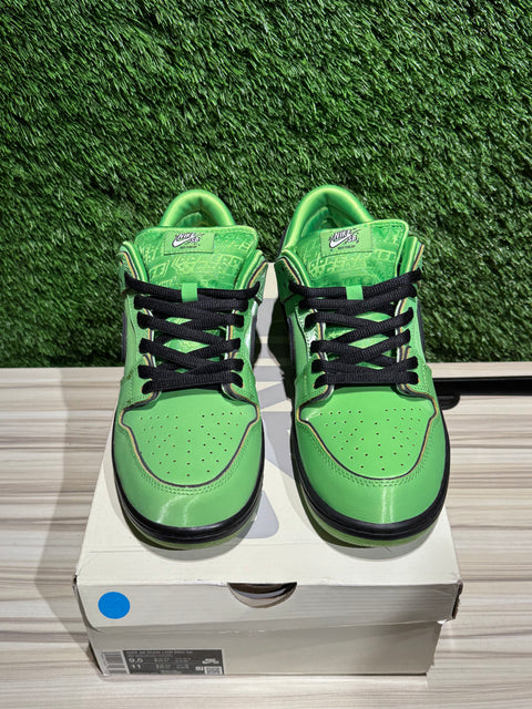 Nike SB Dunk Low The Powerpuff Girls Buttercup Sz 9.5