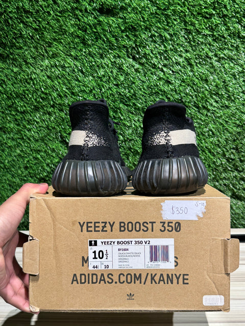 adidas Yeezy Boost 350 V2 Core Black White Sz 10.5M