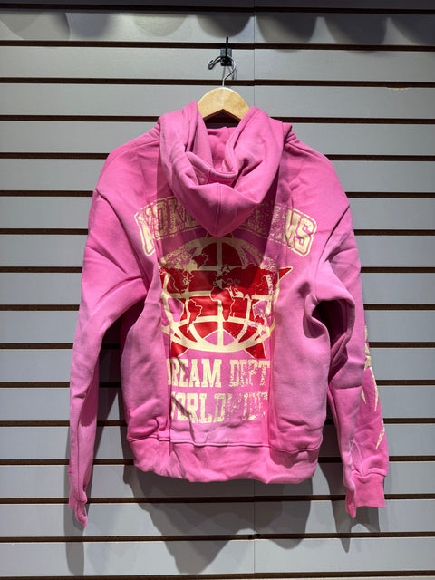 Awoken Dreams Dept. Tropical Pink Full Zip Hooded Sweatshirt