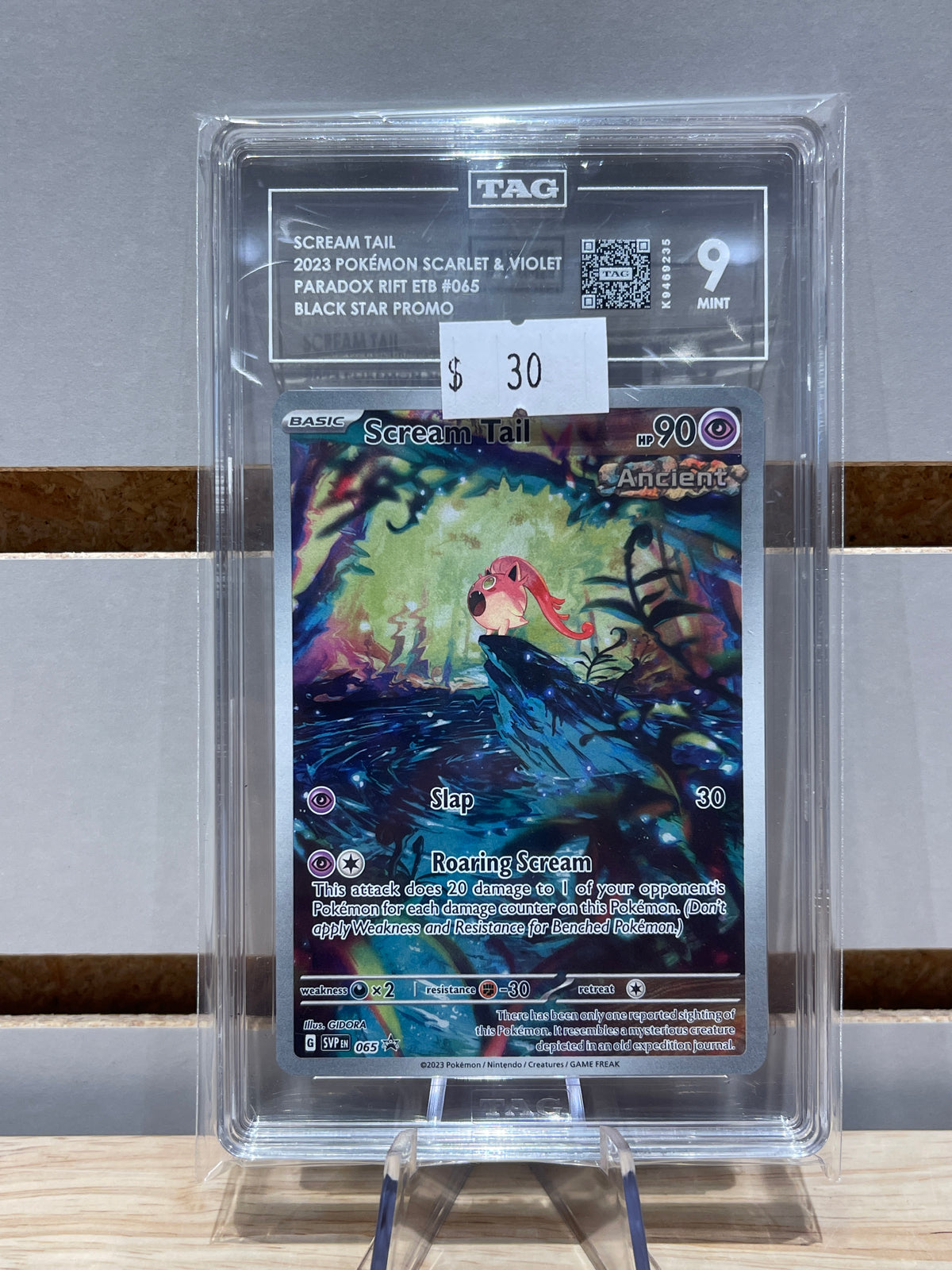 scream tail pokemon card 2023 POKÉMON SCARLET & VIOLET PARADOX RIFT ETB #065 BLACK – Sneak City Printing:LCI 363 Roaring Scream This attack Magic The Gathering Secrets Style_Game