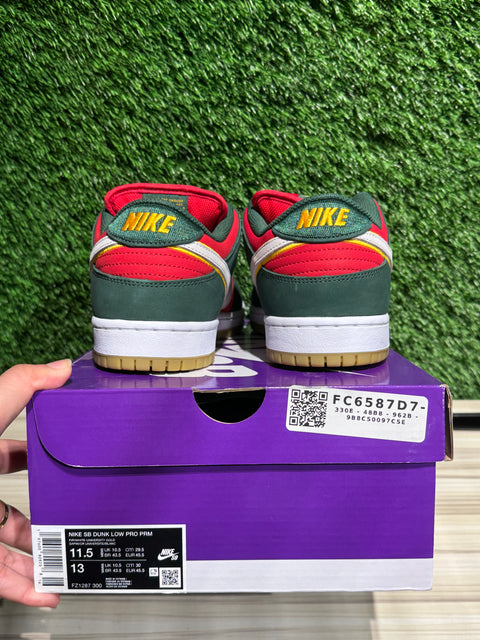 Nike SB Dunk Low Pro PRM Seattle Supersonics Sz 11.5M