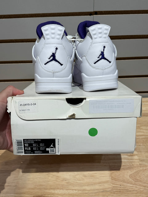 Jordan 4 Retro Metallic Purple Sz 10M