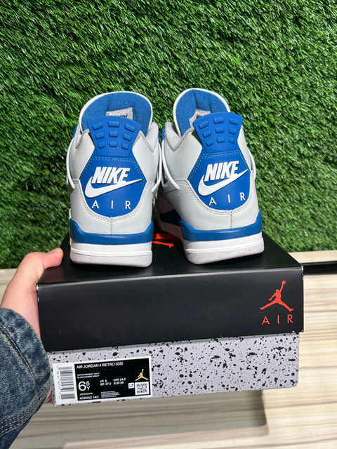 Jordan 4 Retro Military Blue (2024) (GS) Sz 6.5Y