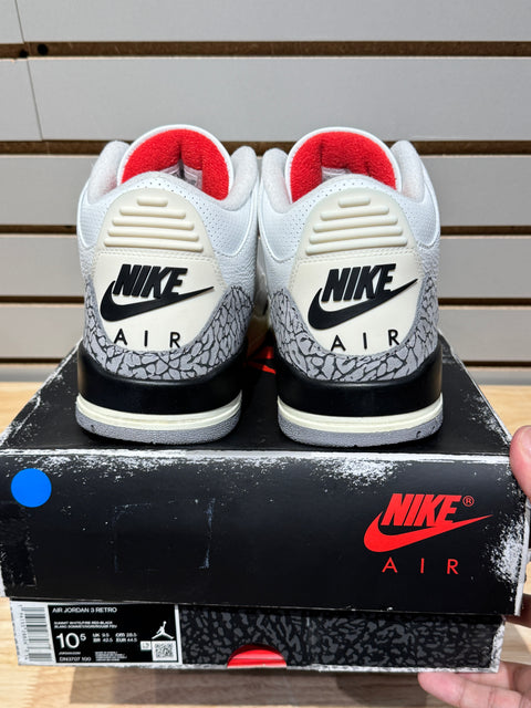 Jordan 3 Retro White Cement Reimagined Sz 10.5