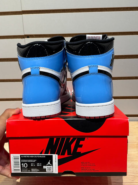 Jordan 1 Retro High Fearless UNC Chicago Sz 10