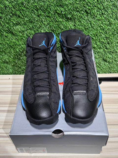 Jordan 13 Retro Black University Blue Sz 10