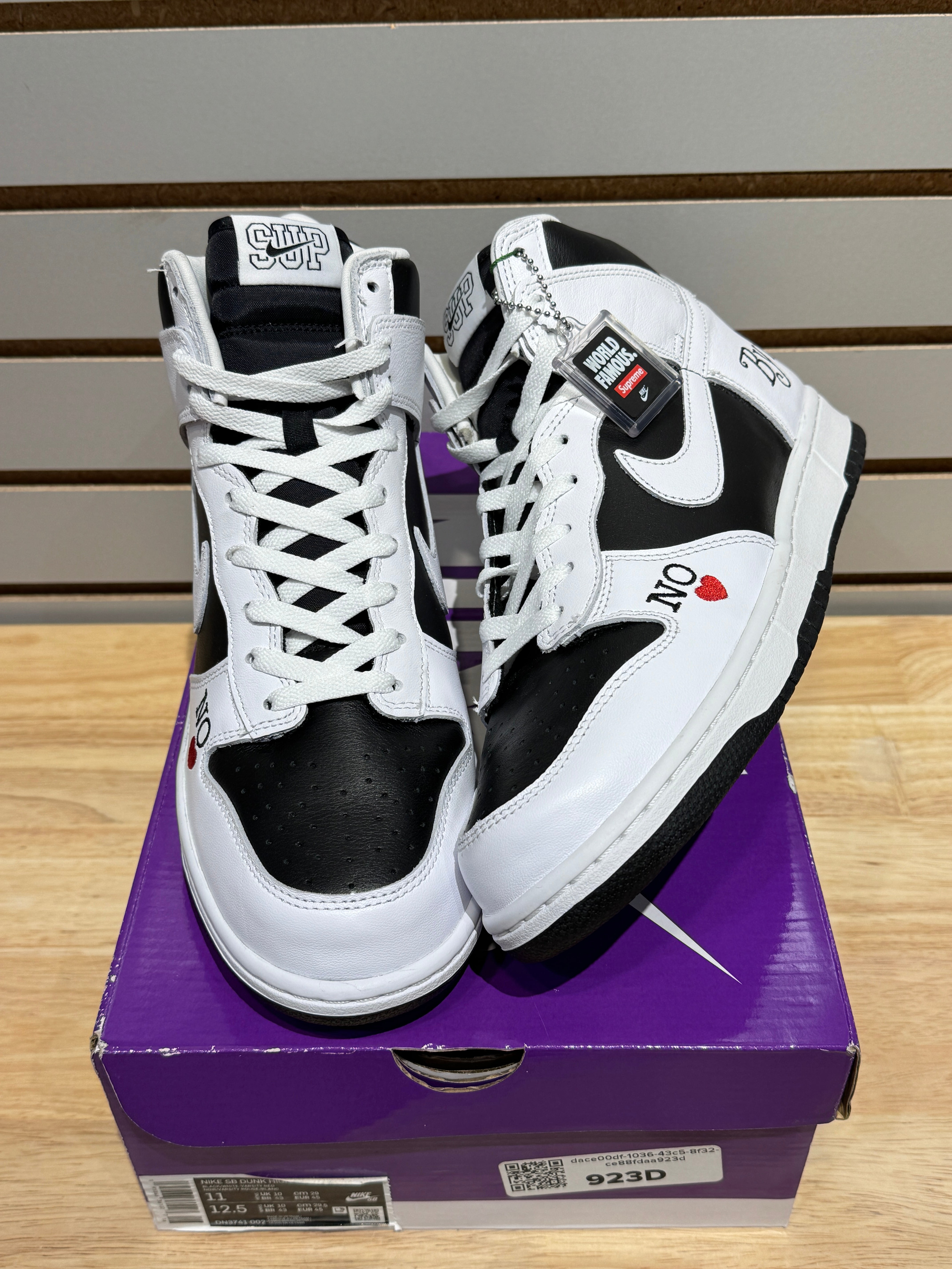 Nike SB Dunk High Supreme By Any Means Black Sz 11 – Sneak City