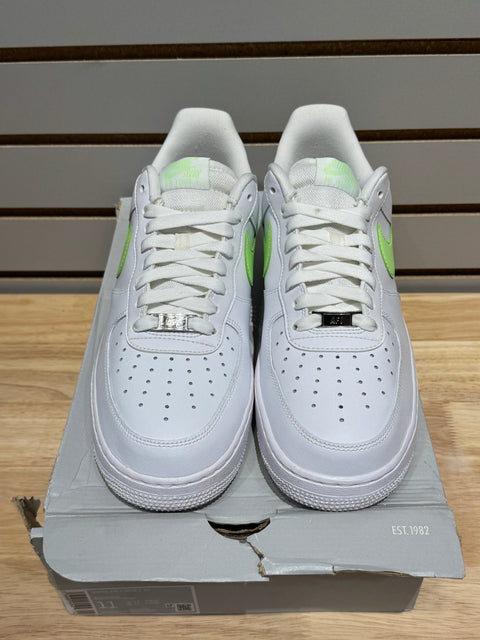 Nike Air Force 1 Low '07 White Lime Blast (Women's) Sz 9.5M