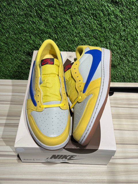 Jordan 1 Retro Low OG SP Travis Scott Canary (Women's) Sz 11.5M/13W