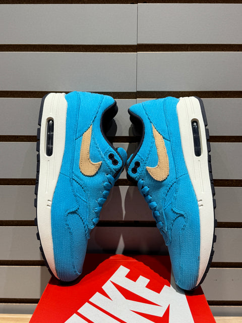 Nike Air Max 1 Corduroy Baltic Blue Sz 10.5