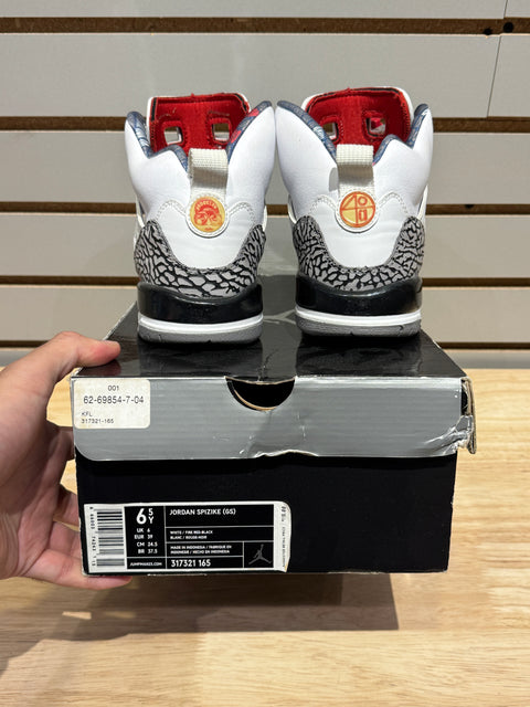 Jordan Spizike Fire Red (GS) Sz 6.5Y