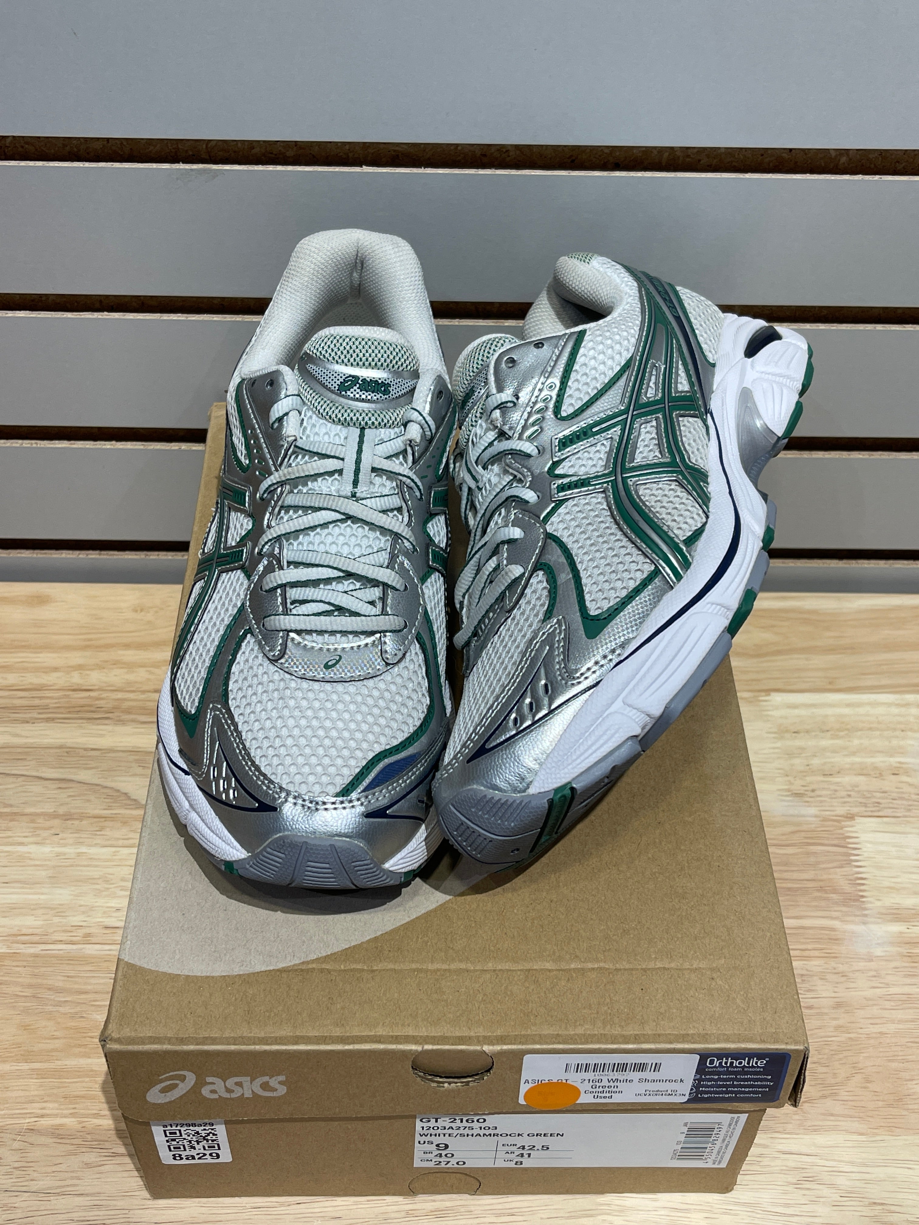 ASICS GT-2160 White Shamrock Green Sz 9M – Sneak City