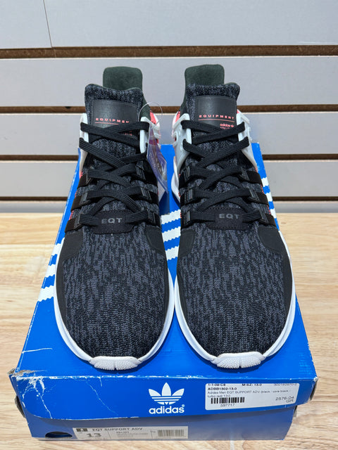 adidas EQT Support ADV Primeknit Core Black Turbo White Sz 13