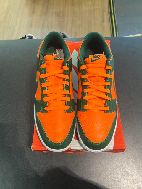 Nike Dunk Low Retro Miami Hurricanes Sz 12.5