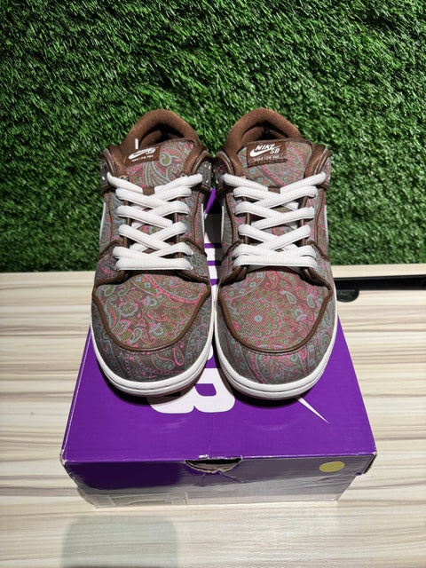 Nike SB Dunk Low Pro Paisley Brown Sz 11.5M
