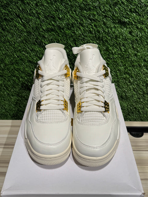 Jordan 4 Retro Metallic Gold (Women's) Sz 9M