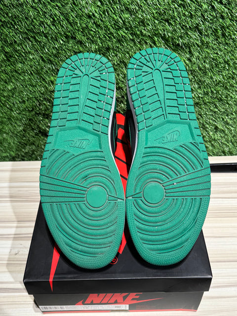 Jordan 1 Retro High Pine Green Black Sz 10M