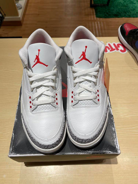 Jordan 3 Retro White Cement Reimagined Sz 8.5