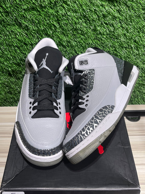 Jordan 3 Retro Wolf Grey Sz 8M