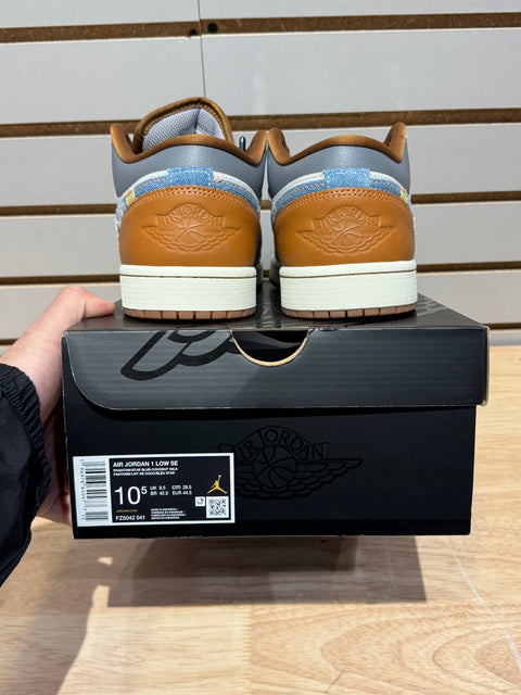 Jordan 1 Low SE Phantom Repaired Denim Swoosh