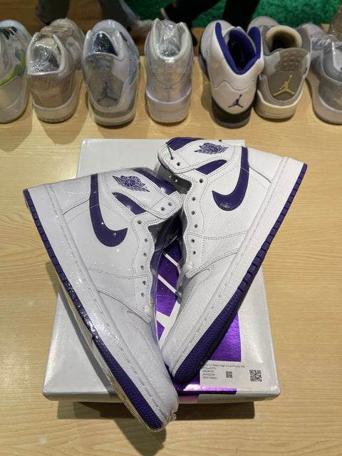 Jordan 1 Retro High Court Purple (Women's) Sz 7Y/8.5W