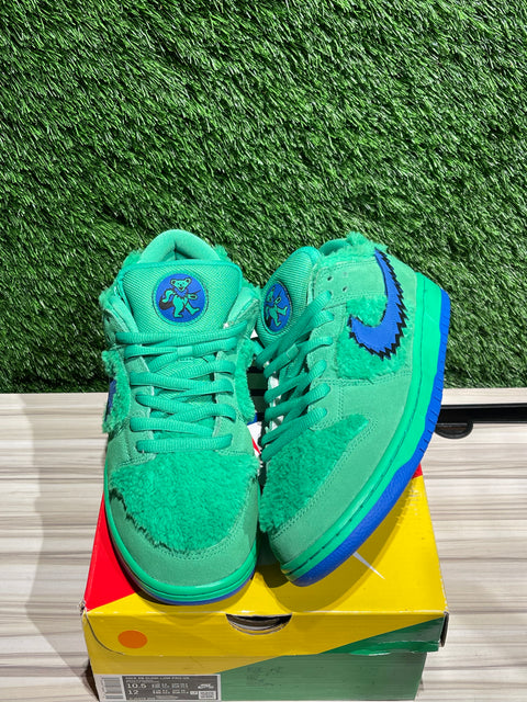 Nike SB Dunk Low Grateful Dead Bears Green Sz 10.5M