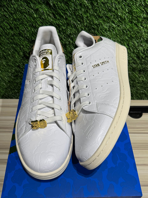 adidas Stan Smith Bape 30th Anniversary White Sz 12