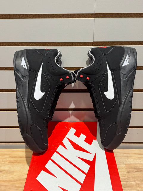 Nike Air Flight Lite II Mid Black White Varsity Red Sz 10