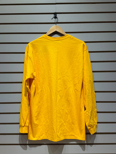Los Angeles Lakers Gold M&N x Uninterrupted Hardwood Classics Long Sleeve T-Shirt Sz L