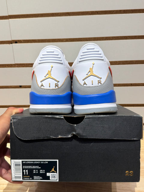 Jordan Legacy 312 Low White Game Royal University Red Sz 11