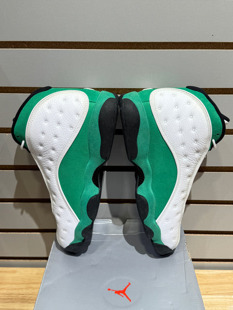 Jordan 13 Retro White Lucky Green Sz 10