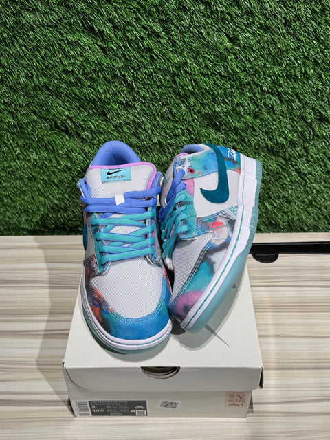 Nike SB Dunk Low Futura Laboratories Bleached Aqua Sz 9M