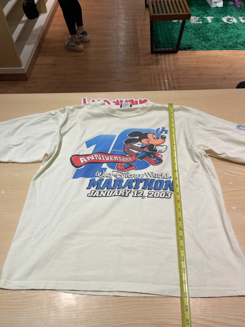 Vintage 2003 10th Anniversary Disney Marathon LS Sz L