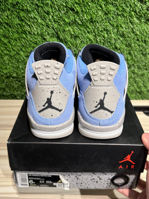Jordan 4 Retro University Blue (GS) Sz 6Y