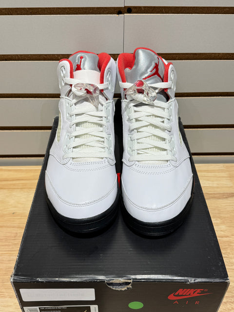 Jordan 5 Retro Fire Red Silver Tongue (2020) Sz 10M