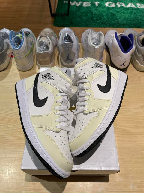 Jordan 1 Mid Coconut Milk (Women's) Sz 7Y/8.5W