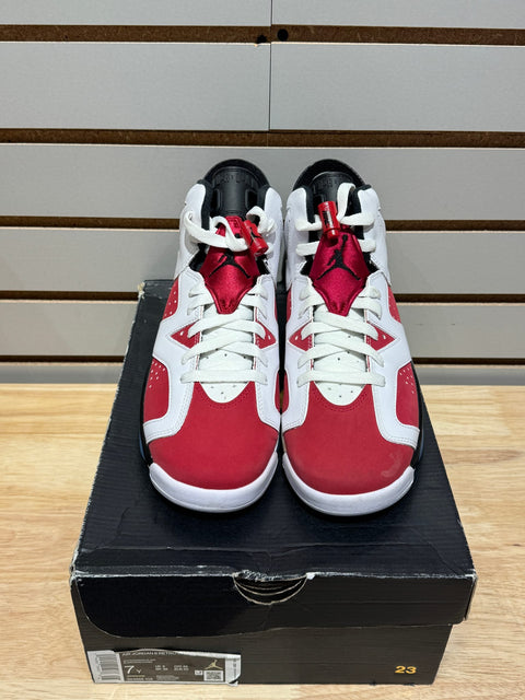 Jordan 6 Retro Carmine (2021) (GS) Sz 7Y