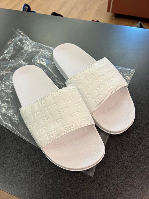 FTP Fuck The Population Slides White Sz 13