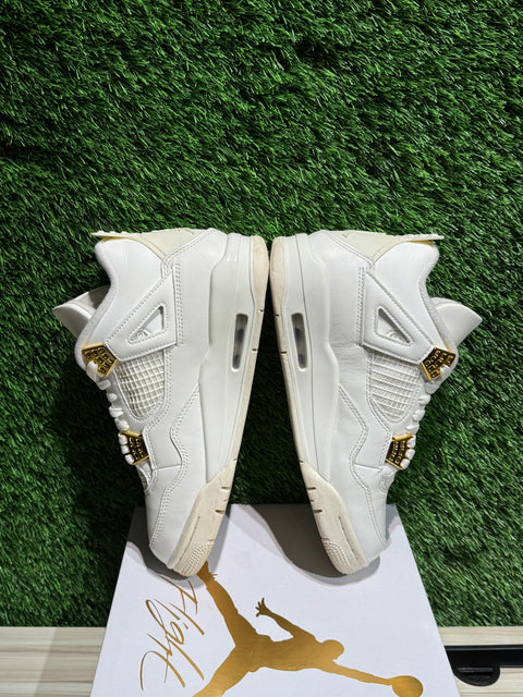 Jordan 4 Retro Metallic Gold (Women's) Sz 6M/7.5W