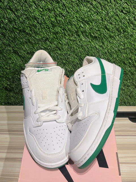 Nike Dunk Low Pro SB White Classic Green Sz 10.5M