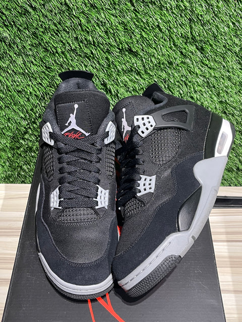 Jordan 4 Retro SE Black Canvas sz 10M
