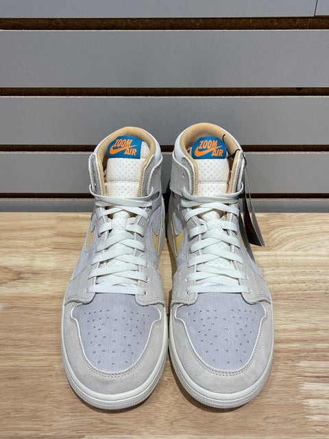 Jordan 1 Zoom CMFT 2 Orewood Brown Bright Citrus Sail Sz 10