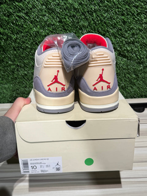 Jordan 3 Retro Muslin Sz 10