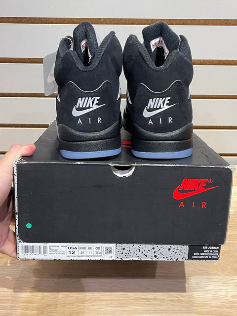 Jordan 5 Retro OG Black Metallic Reimagined Sz 12