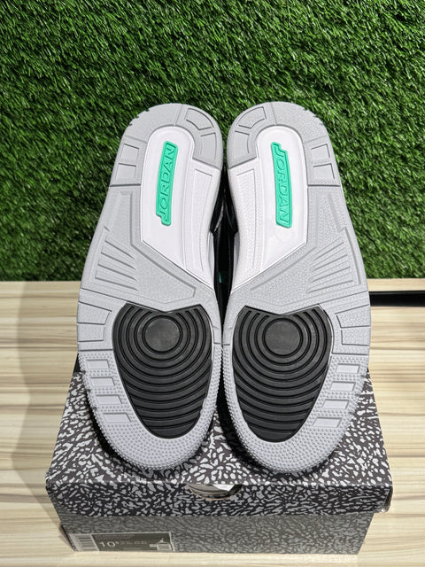 Jordan 3 Retro Green Glow Sz 10.5