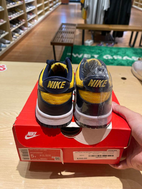 Nike Dunk Low Michigan (2021/2024) (GS) Sz 5Y/6.5W