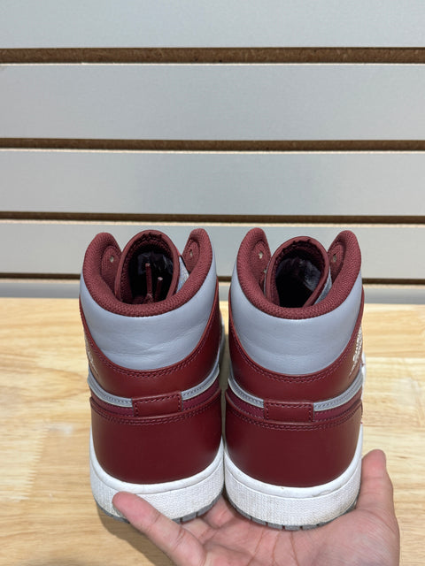 Jordan 1 Mid Cherrywood Red Sz 11