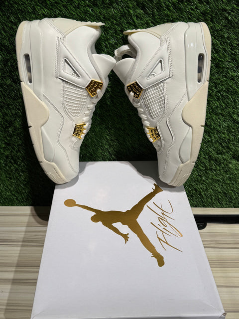 Jordan 4 Retro Metallic Gold (Women's) Sz 9M